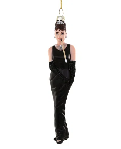 Cody Foster & Co. Audrey Hepburn Glass Ornament In Multi