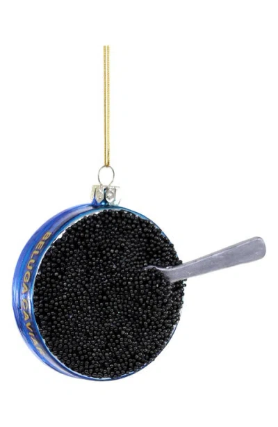 Cody Foster & Co. Beluga Caviar Glass Ornament In Multi