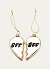 Cody Foster & Co Bff Heart Ornament In Assorted
