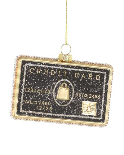 Cody Foster & Co. Black Credit Card Ornament In Multi