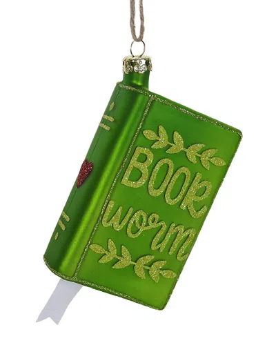 Cody Foster & Co. Book Worm Ornament In Multicolor