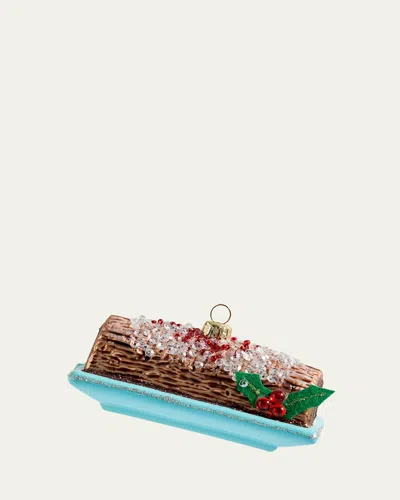 Cody Foster & Co Buche De Noel Ornament In Multi