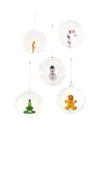 Cody Foster & Co Captured Icon Baubles Set Of 5 In Metallic