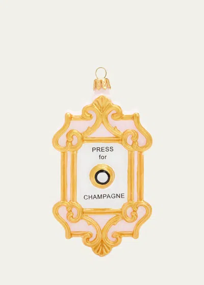 Cody Foster & Co Champagne Button Ornament Christmas In Assorted