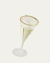 Cody Foster & Co Champagne Flute Ornament In Transparent