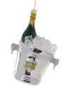 Cody Foster & Co. Champagne On Ice Ornament In Multi