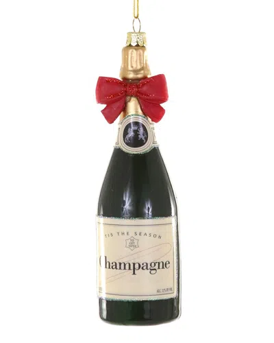 Cody Foster & Co. Champagne With Bow Ornament In Black