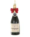 Cody Foster & Co. Champagne With Bow Ornament In Green