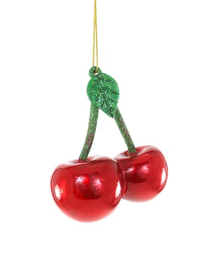 Cody Foster & Co. Cherries Ornament In Red
