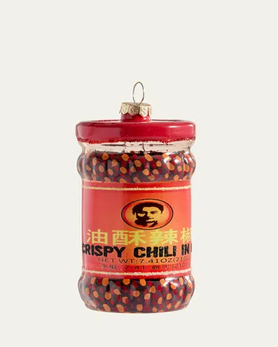 Cody Foster & Co Chili Crisp Ornament In Red