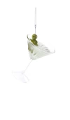 Cody Foster & Co Classic Martini Ornament In White