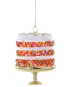 Cody Foster & Co. Confetti Cake Ornament In Multi
