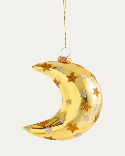 Cody Foster & Co Elysian Moon Ornament In Gold