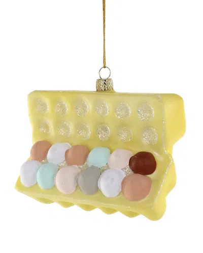 Cody Foster & Co. Farm Fresh Eggs Ornament In Yellow