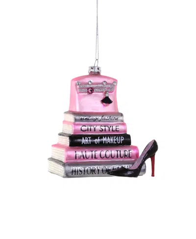 Cody Foster & Co. Fashion Stack Glass Ornament In Multi