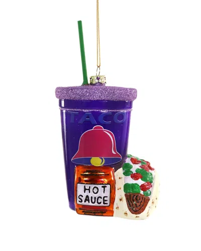 Cody Foster & Co. Fast Food Taco Ornament In Multi