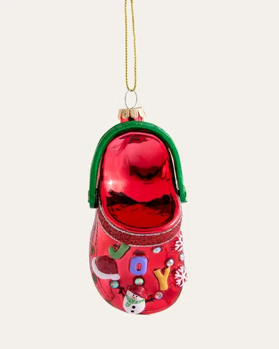 Cody Foster & Co Festive Clog Christmas Ornament In Multi
