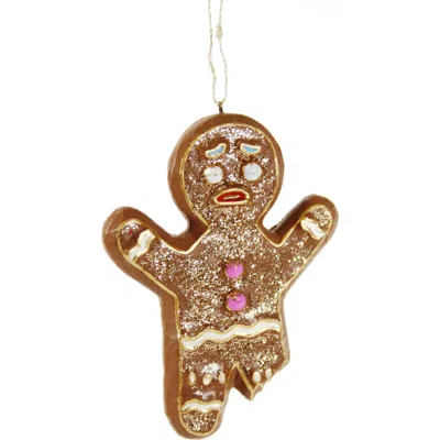 Cody Foster & Co. Gingerbread Ornament In Brown