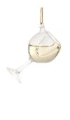 Cody Foster & Co Glass Of White Wine Ornament In Neutral