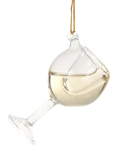 Cody Foster & Co. Glass Of Wine: Moscato Ornament In Multicolor