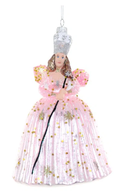 Cody Foster & Co. Glinda Glass Ornament In Pink