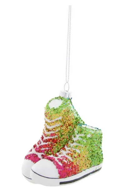 Cody Foster & Co. Glitter Sneaker Ornament In Multi