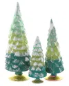 Cody Foster & Co. Gltr Gradient Tree Set Of 3