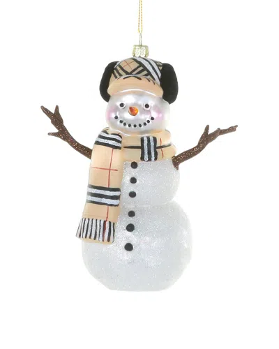 Cody Foster & Co. Handmade Best Dressed Snowman Ornament In Multi