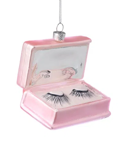 Cody Foster & Co. Handmade Fake Eyelashes Ornament In Pink