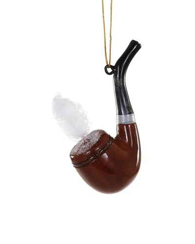 Cody Foster & Co. Handmade Gentleman's Pipe Ornament In Brown