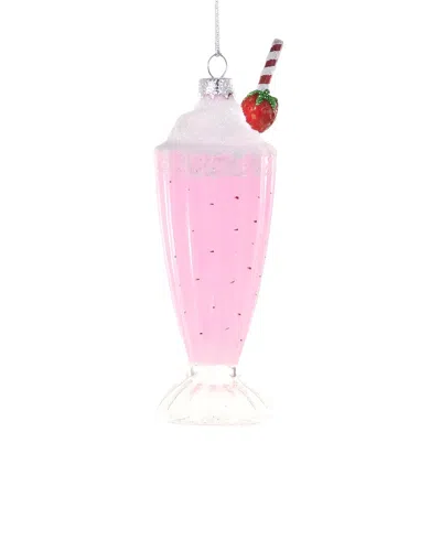 Cody Foster & Co. Handmade Strawberry Milkshake Ornament In Multi
