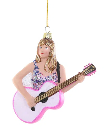 Cody Foster & Co. Handmade Taylor Swift With Guitar Ornament In Pink