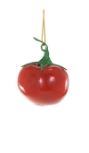 Cody Foster & Co Heirloom Tomato Ornament In Red