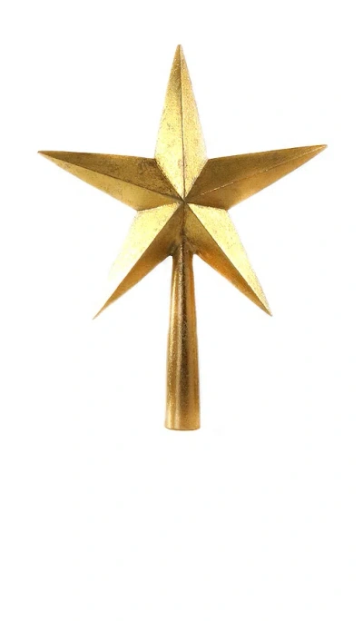 Cody Foster & Co Heritage Star Tree Topper In Gold