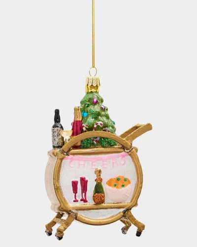 Cody Foster & Co Holiday Bar Cart Christmas Ornament In Multi