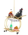 Cody Foster & Co. Holiday Bar Cart Ornament In Multi