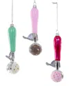 Cody Foster & Co. Ice Cream Scoop 3 Assorted Ornaments In Multicolor