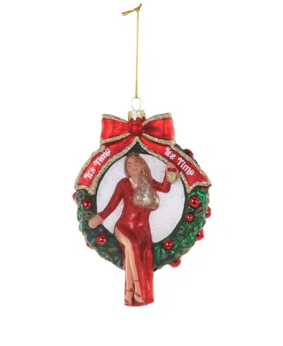 Cody Foster & Co. It's Time Glass Ornament In Multi