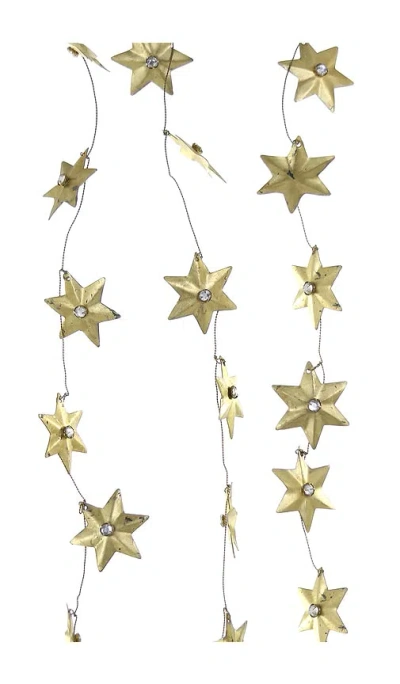 Cody Foster & Co Jeweled Etoile Garland In Gold