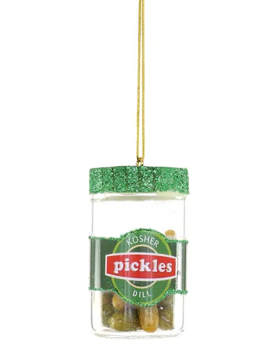 Cody Foster & Co. Kosher Dill Pickles Ornament In Green