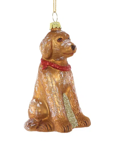 Cody Foster & Co. Labradoodle Ornament In Brown