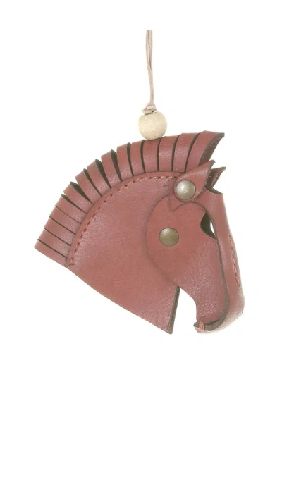 Cody Foster & Co Leather Hanging Horse Ornament In N,a
