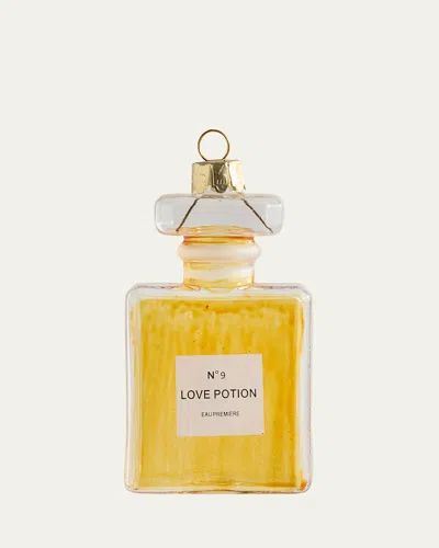 Cody Foster & Co Love Potion Ornament In Yellow