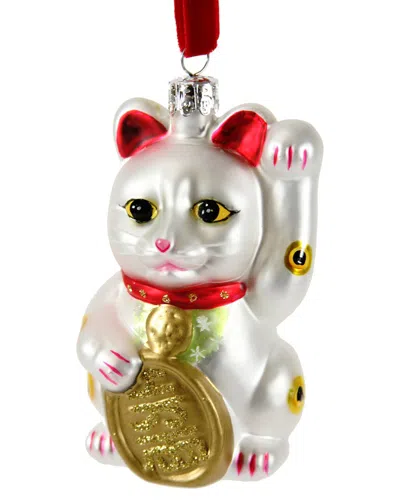 Cody Foster & Co. Lucky Cat Ornament In Multi