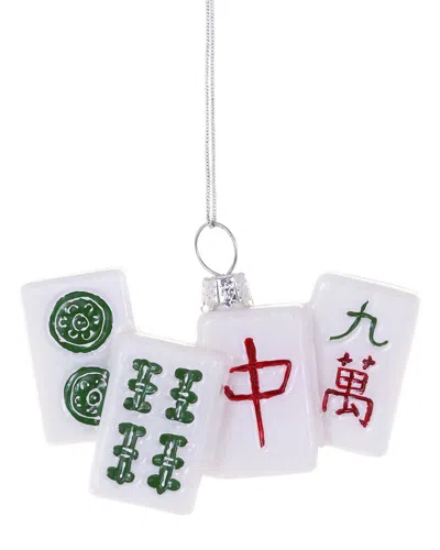 Cody Foster & Co. Handmade Mahjong Ornament In White