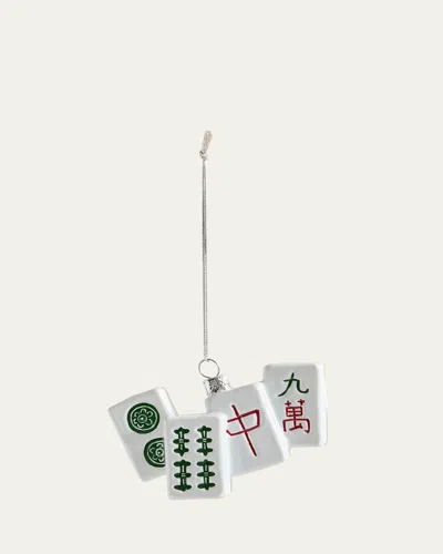 Cody Foster & Co Mahjong Ornament In White