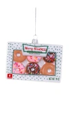 Cody Foster & Co Merry Kristmas Doughnuts Ornament In Multi