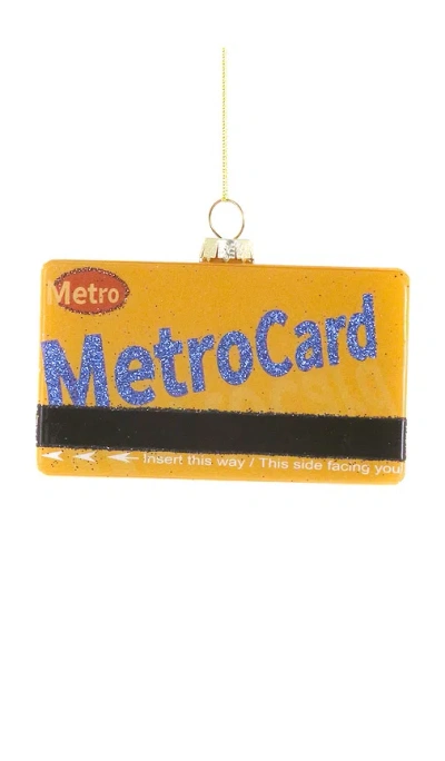 Cody Foster & Co Metro Card Ornament In Multi