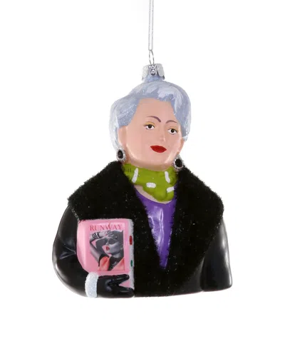 Cody Foster & Co. Miranda Priestly Glass Ornament In Multi