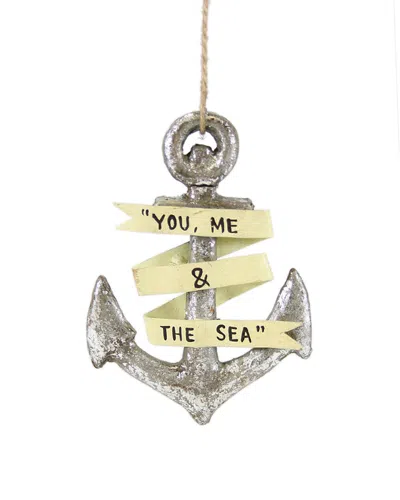 Cody Foster & Co. Momento Anchor Ornament In Metallic